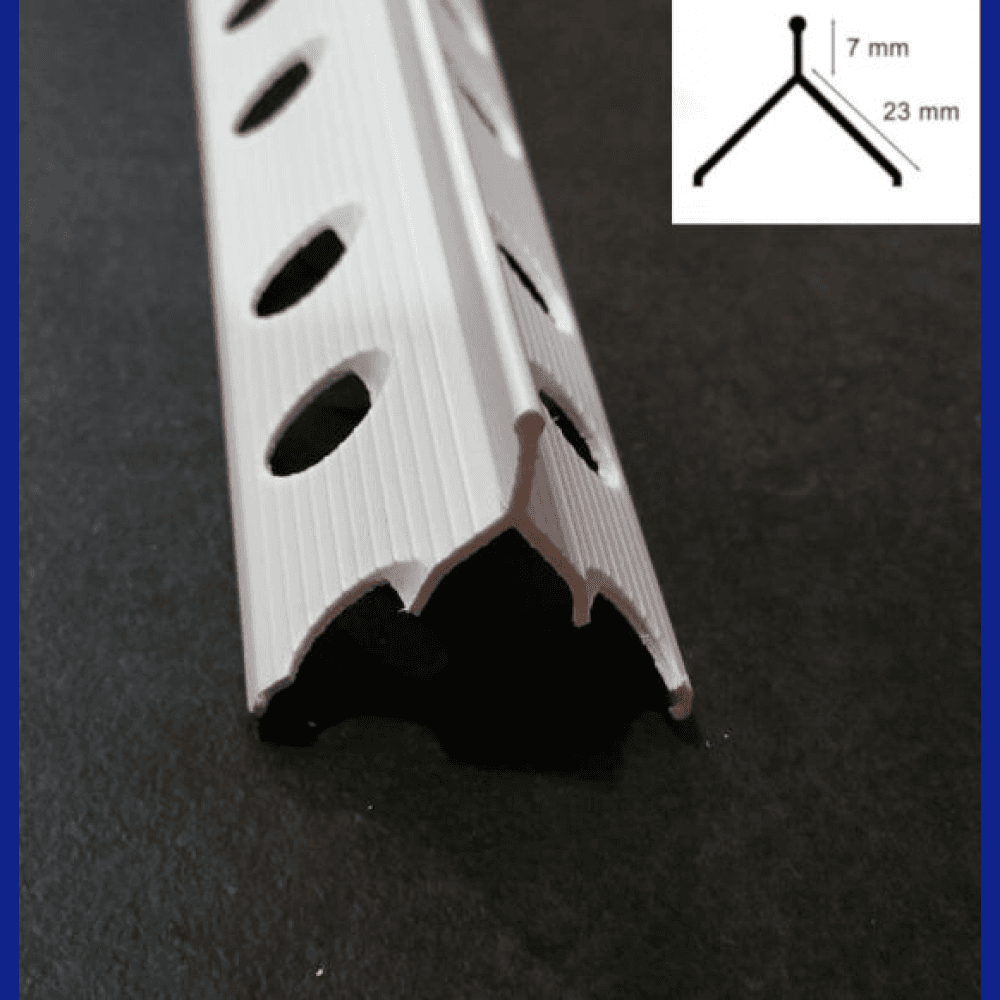 GUARDAVIVO EXTERIOR PVC CANTO OCULTO